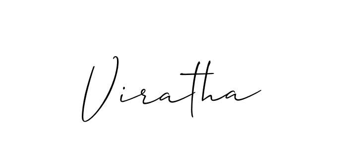 Make a beautiful signature design for name Viratha. With this signature (Allison_Script) style, you can create a handwritten signature for free. Viratha signature style 2 images and pictures png