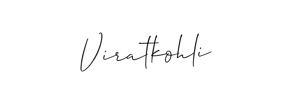 Design your own signature with our free online signature maker. With this signature software, you can create a handwritten (Allison_Script) signature for name Viratkohli. Viratkohli signature style 2 images and pictures png
