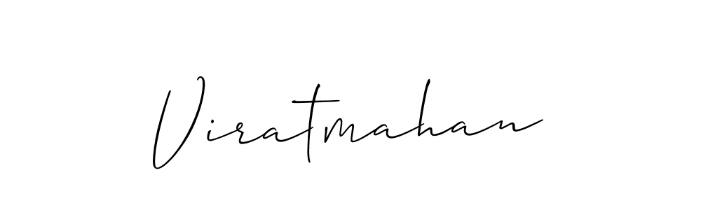 if you are searching for the best signature style for your name Viratmahan. so please give up your signature search. here we have designed multiple signature styles  using Allison_Script. Viratmahan signature style 2 images and pictures png