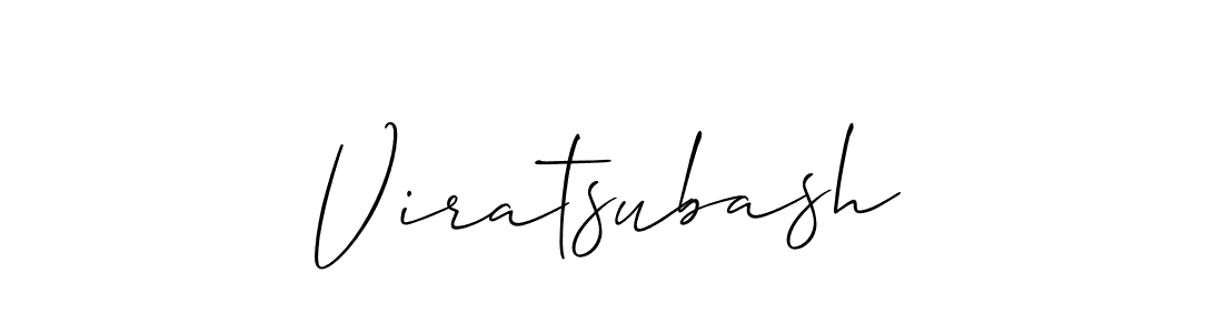 Create a beautiful signature design for name Viratsubash. With this signature (Allison_Script) fonts, you can make a handwritten signature for free. Viratsubash signature style 2 images and pictures png