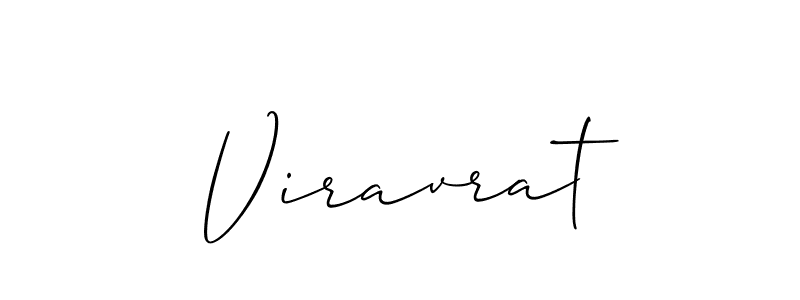 How to make Viravrat signature? Allison_Script is a professional autograph style. Create handwritten signature for Viravrat name. Viravrat signature style 2 images and pictures png