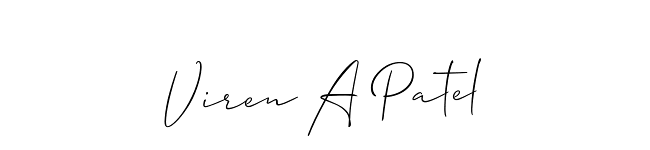 Once you've used our free online signature maker to create your best signature Allison_Script style, it's time to enjoy all of the benefits that Viren A Patel name signing documents. Viren A Patel signature style 2 images and pictures png