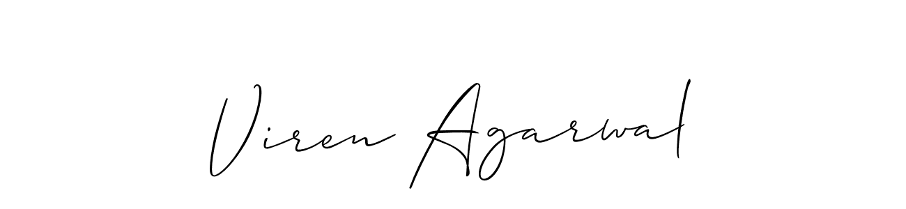 How to Draw Viren Agarwal signature style? Allison_Script is a latest design signature styles for name Viren Agarwal. Viren Agarwal signature style 2 images and pictures png