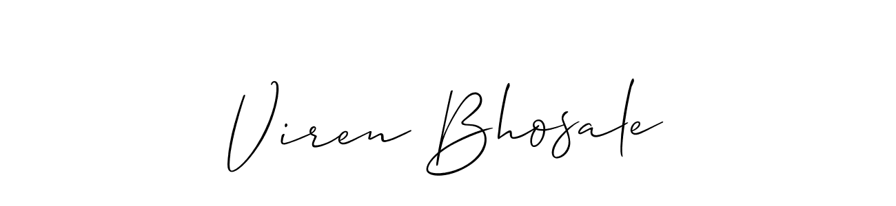 How to make Viren Bhosale signature? Allison_Script is a professional autograph style. Create handwritten signature for Viren Bhosale name. Viren Bhosale signature style 2 images and pictures png