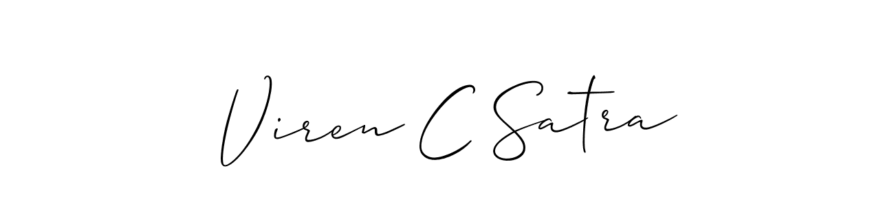 Once you've used our free online signature maker to create your best signature Allison_Script style, it's time to enjoy all of the benefits that Viren C Satra name signing documents. Viren C Satra signature style 2 images and pictures png