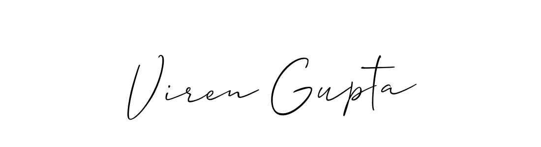 You should practise on your own different ways (Allison_Script) to write your name (Viren Gupta) in signature. don't let someone else do it for you. Viren Gupta signature style 2 images and pictures png