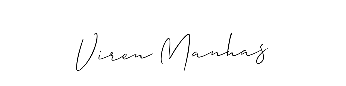 Once you've used our free online signature maker to create your best signature Allison_Script style, it's time to enjoy all of the benefits that Viren Manhas name signing documents. Viren Manhas signature style 2 images and pictures png