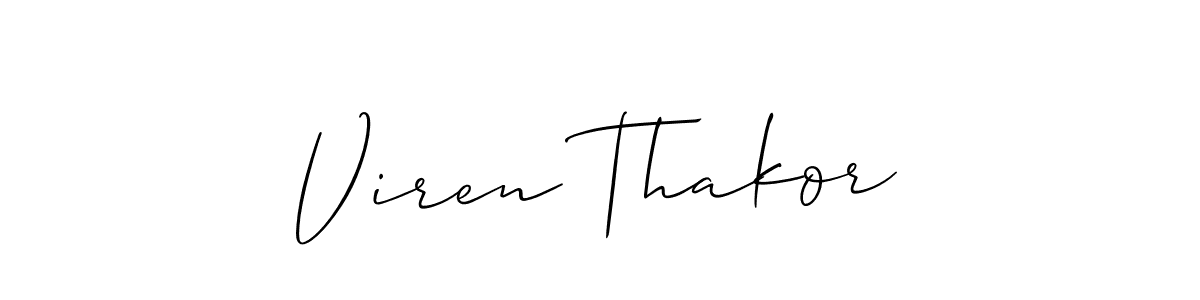 Make a beautiful signature design for name Viren Thakor. Use this online signature maker to create a handwritten signature for free. Viren Thakor signature style 2 images and pictures png