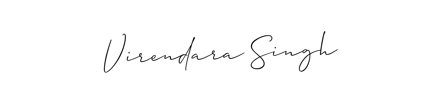 How to make Virendara Singh signature? Allison_Script is a professional autograph style. Create handwritten signature for Virendara Singh name. Virendara Singh signature style 2 images and pictures png