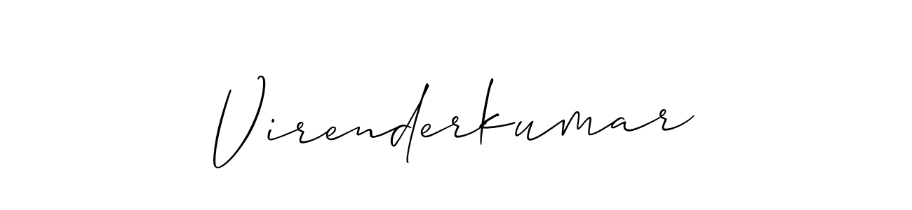 Also You can easily find your signature by using the search form. We will create Virenderkumar name handwritten signature images for you free of cost using Allison_Script sign style. Virenderkumar signature style 2 images and pictures png