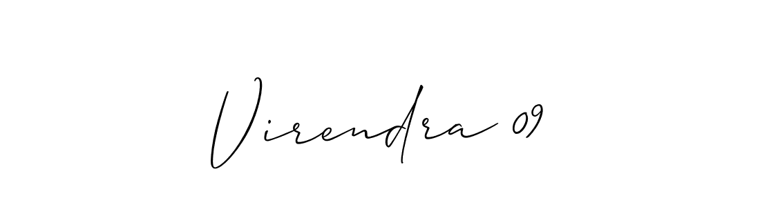 Also we have Virendra 09 name is the best signature style. Create professional handwritten signature collection using Allison_Script autograph style. Virendra 09 signature style 2 images and pictures png