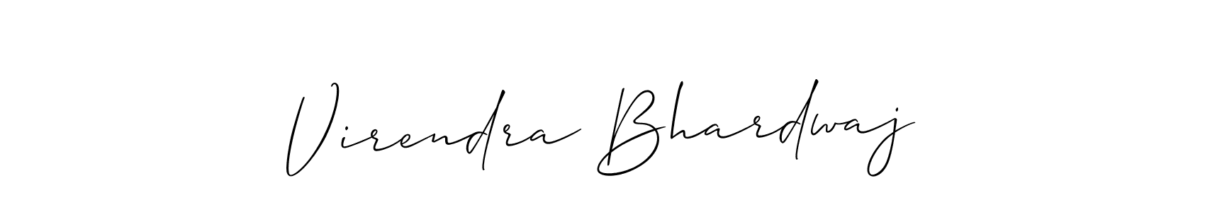 Design your own signature with our free online signature maker. With this signature software, you can create a handwritten (Allison_Script) signature for name Virendra Bhardwaj. Virendra Bhardwaj signature style 2 images and pictures png