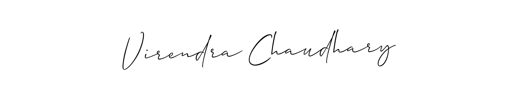This is the best signature style for the Virendra Chaudhary name. Also you like these signature font (Allison_Script). Mix name signature. Virendra Chaudhary signature style 2 images and pictures png