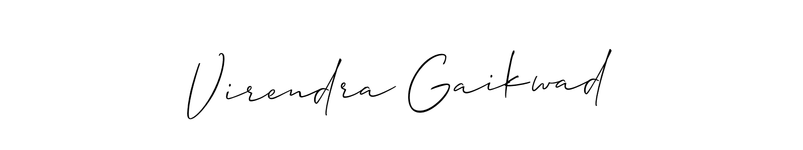This is the best signature style for the Virendra Gaikwad name. Also you like these signature font (Allison_Script). Mix name signature. Virendra Gaikwad signature style 2 images and pictures png