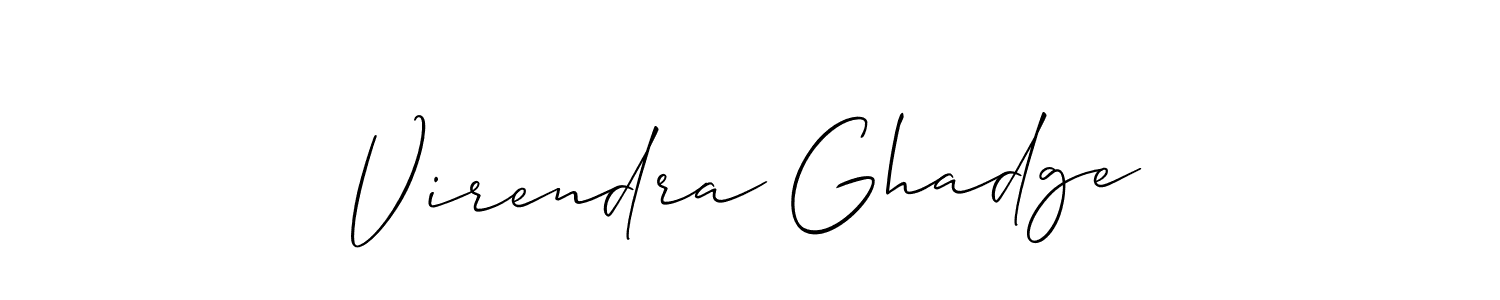 How to Draw Virendra Ghadge signature style? Allison_Script is a latest design signature styles for name Virendra Ghadge. Virendra Ghadge signature style 2 images and pictures png