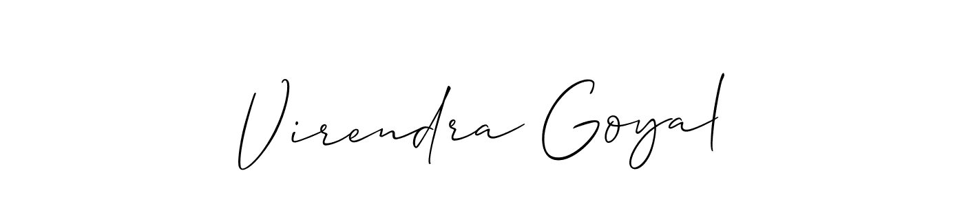 Best and Professional Signature Style for Virendra Goyal. Allison_Script Best Signature Style Collection. Virendra Goyal signature style 2 images and pictures png