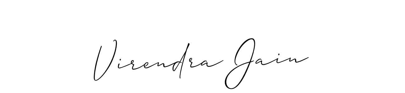 You should practise on your own different ways (Allison_Script) to write your name (Virendra Jain) in signature. don't let someone else do it for you. Virendra Jain signature style 2 images and pictures png