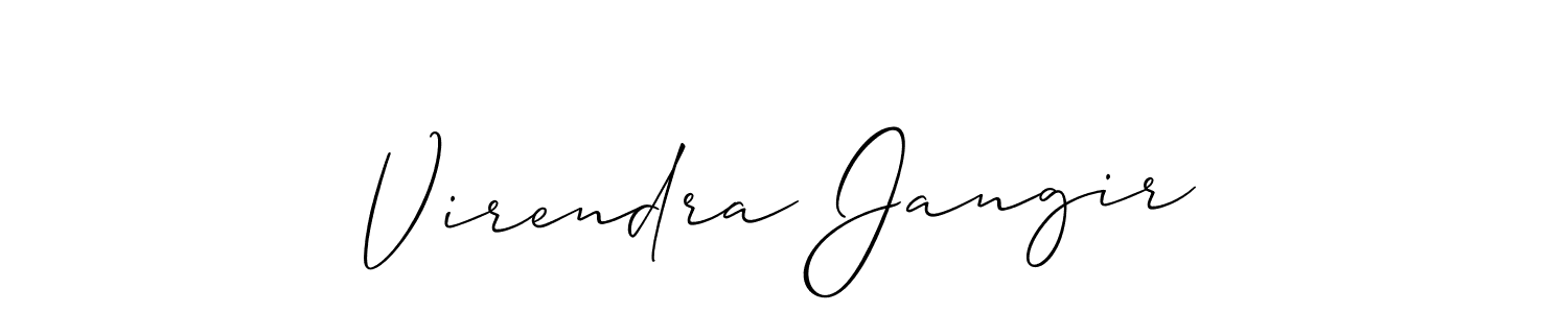 Once you've used our free online signature maker to create your best signature Allison_Script style, it's time to enjoy all of the benefits that Virendra Jangir name signing documents. Virendra Jangir signature style 2 images and pictures png