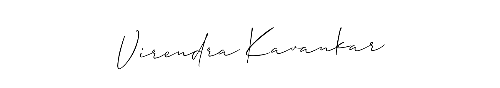 How to make Virendra Kavankar signature? Allison_Script is a professional autograph style. Create handwritten signature for Virendra Kavankar name. Virendra Kavankar signature style 2 images and pictures png