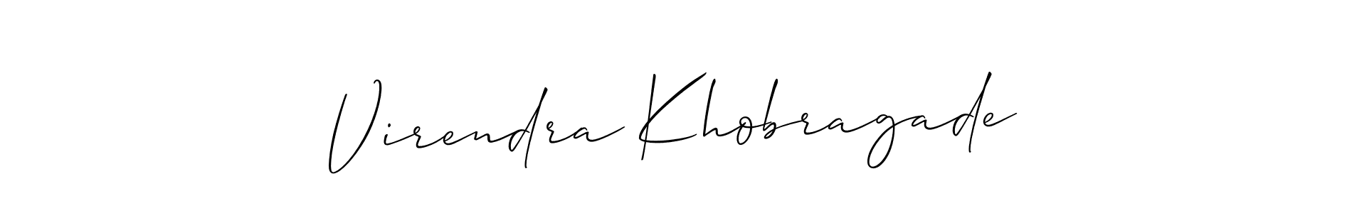 Also we have Virendra Khobragade name is the best signature style. Create professional handwritten signature collection using Allison_Script autograph style. Virendra Khobragade signature style 2 images and pictures png