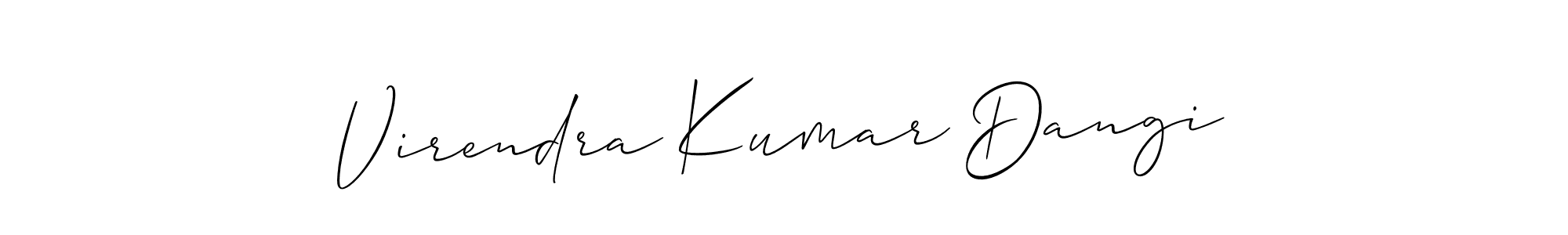 Make a beautiful signature design for name Virendra Kumar Dangi. Use this online signature maker to create a handwritten signature for free. Virendra Kumar Dangi signature style 2 images and pictures png