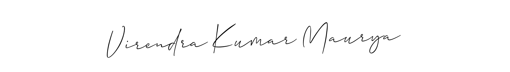 Make a short Virendra Kumar Maurya signature style. Manage your documents anywhere anytime using Allison_Script. Create and add eSignatures, submit forms, share and send files easily. Virendra Kumar Maurya signature style 2 images and pictures png