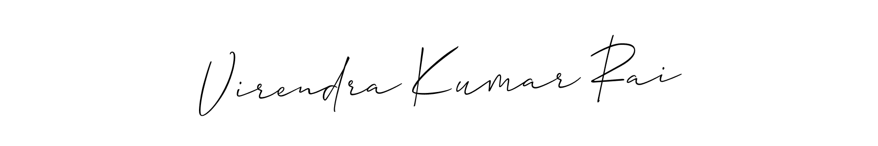 Also we have Virendra Kumar Rai name is the best signature style. Create professional handwritten signature collection using Allison_Script autograph style. Virendra Kumar Rai signature style 2 images and pictures png