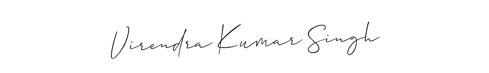 How to make Virendra Kumar Singh signature? Allison_Script is a professional autograph style. Create handwritten signature for Virendra Kumar Singh name. Virendra Kumar Singh signature style 2 images and pictures png