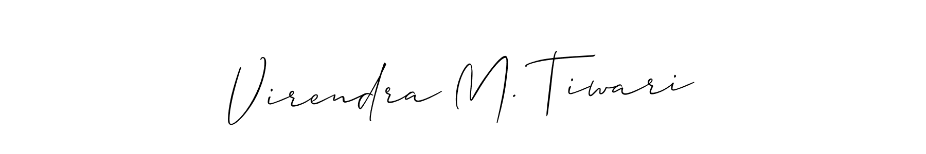 Make a beautiful signature design for name Virendra M. Tiwari. Use this online signature maker to create a handwritten signature for free. Virendra M. Tiwari signature style 2 images and pictures png