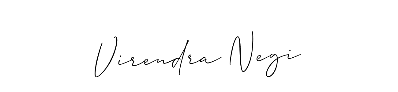 It looks lik you need a new signature style for name Virendra Negi. Design unique handwritten (Allison_Script) signature with our free signature maker in just a few clicks. Virendra Negi signature style 2 images and pictures png