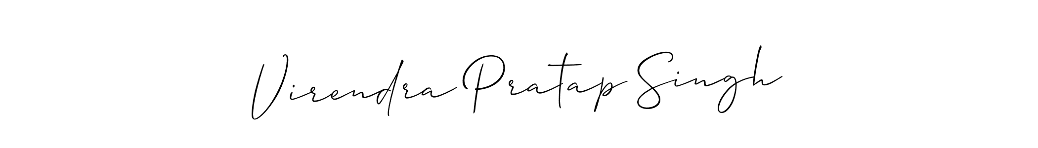 Make a short Virendra Pratap Singh signature style. Manage your documents anywhere anytime using Allison_Script. Create and add eSignatures, submit forms, share and send files easily. Virendra Pratap Singh signature style 2 images and pictures png