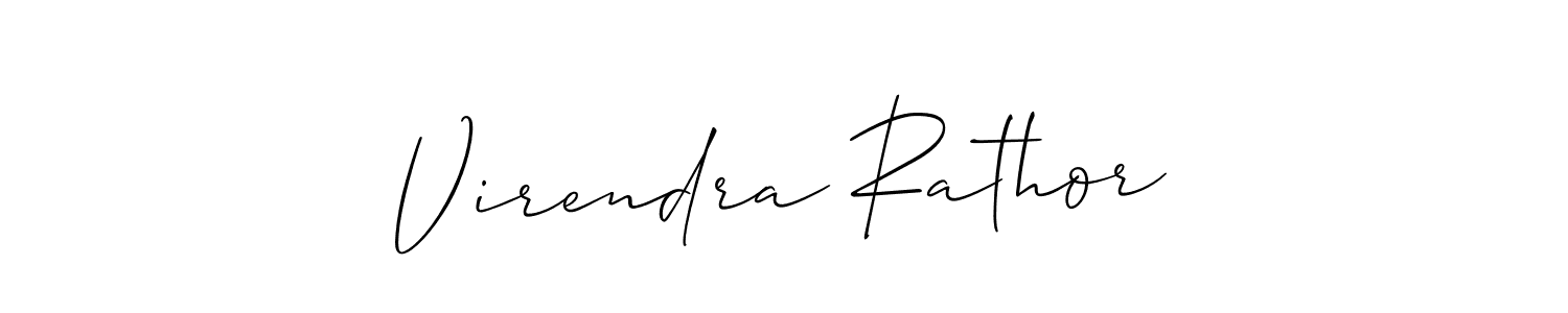 Virendra Rathor stylish signature style. Best Handwritten Sign (Allison_Script) for my name. Handwritten Signature Collection Ideas for my name Virendra Rathor. Virendra Rathor signature style 2 images and pictures png