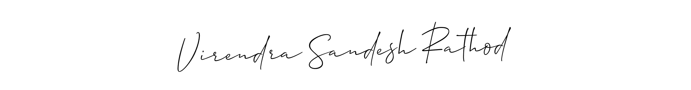 Design your own signature with our free online signature maker. With this signature software, you can create a handwritten (Allison_Script) signature for name Virendra Sandesh Rathod. Virendra Sandesh Rathod signature style 2 images and pictures png