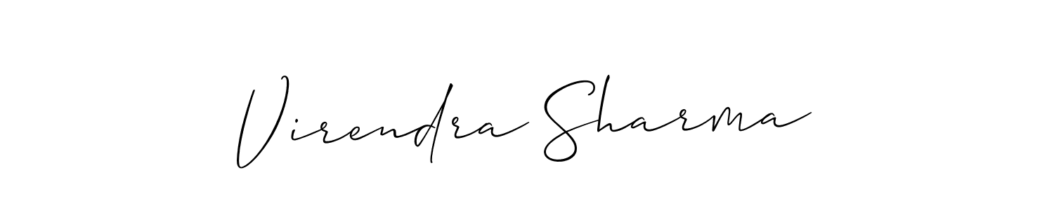 This is the best signature style for the Virendra Sharma name. Also you like these signature font (Allison_Script). Mix name signature. Virendra Sharma signature style 2 images and pictures png