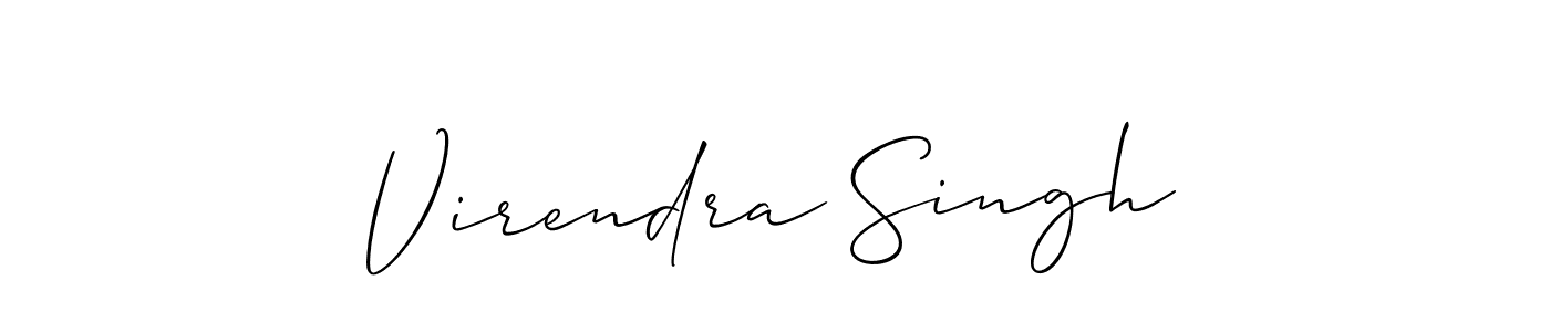 Allison_Script is a professional signature style that is perfect for those who want to add a touch of class to their signature. It is also a great choice for those who want to make their signature more unique. Get Virendra Singh name to fancy signature for free. Virendra Singh signature style 2 images and pictures png