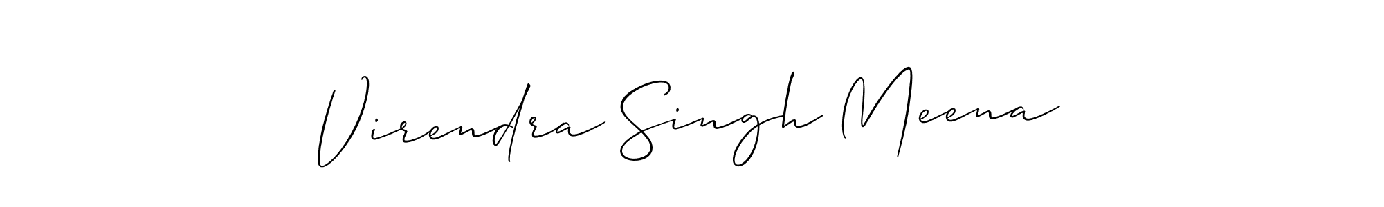 Virendra Singh Meena stylish signature style. Best Handwritten Sign (Allison_Script) for my name. Handwritten Signature Collection Ideas for my name Virendra Singh Meena. Virendra Singh Meena signature style 2 images and pictures png