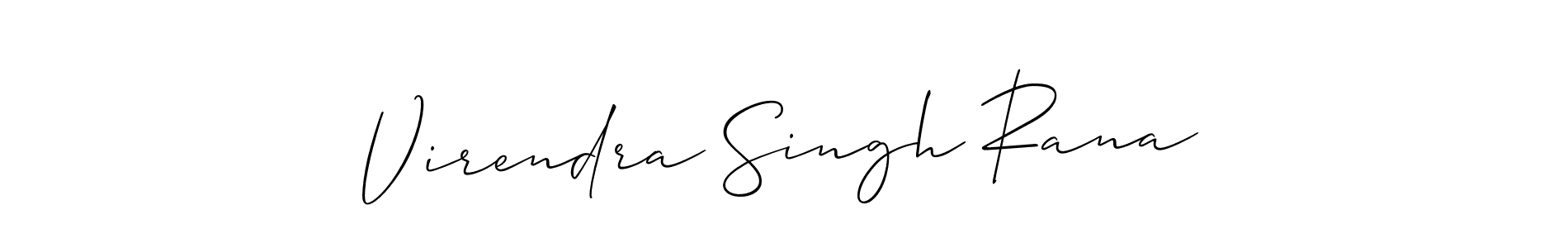 How to make Virendra Singh Rana signature? Allison_Script is a professional autograph style. Create handwritten signature for Virendra Singh Rana name. Virendra Singh Rana signature style 2 images and pictures png