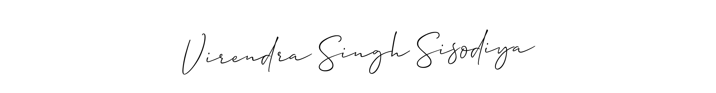 Virendra Singh Sisodiya stylish signature style. Best Handwritten Sign (Allison_Script) for my name. Handwritten Signature Collection Ideas for my name Virendra Singh Sisodiya. Virendra Singh Sisodiya signature style 2 images and pictures png