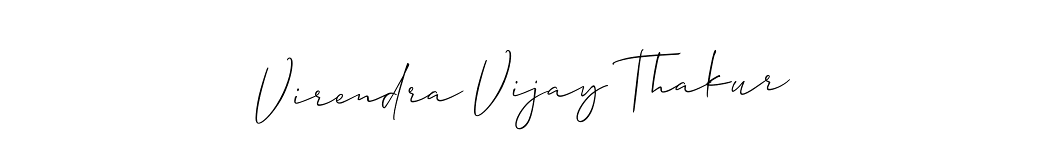 It looks lik you need a new signature style for name Virendra Vijay Thakur. Design unique handwritten (Allison_Script) signature with our free signature maker in just a few clicks. Virendra Vijay Thakur signature style 2 images and pictures png