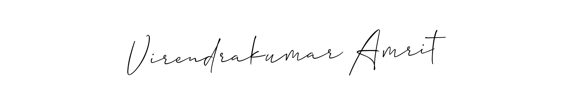 How to Draw Virendrakumar Amrit signature style? Allison_Script is a latest design signature styles for name Virendrakumar Amrit. Virendrakumar Amrit signature style 2 images and pictures png