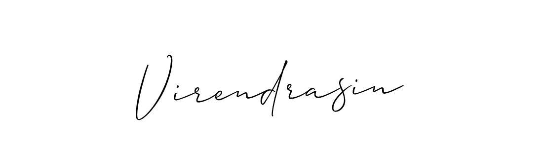 How to make Virendrasin signature? Allison_Script is a professional autograph style. Create handwritten signature for Virendrasin name. Virendrasin signature style 2 images and pictures png