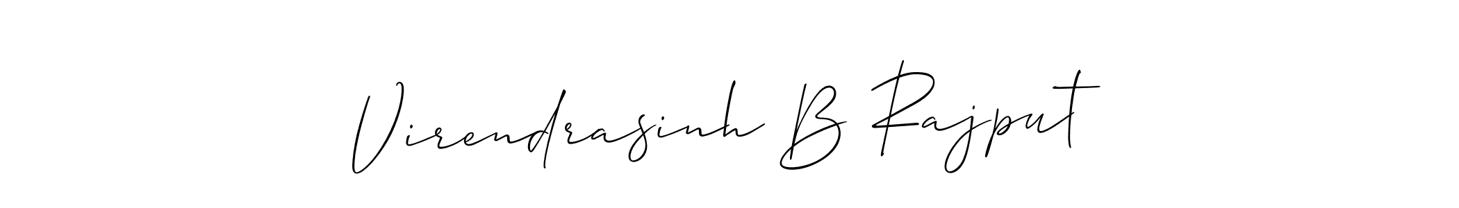 Create a beautiful signature design for name Virendrasinh B Rajput. With this signature (Allison_Script) fonts, you can make a handwritten signature for free. Virendrasinh B Rajput signature style 2 images and pictures png