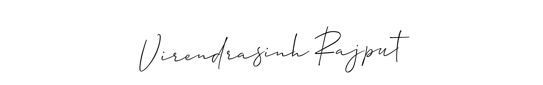 Create a beautiful signature design for name Virendrasinh Rajput. With this signature (Allison_Script) fonts, you can make a handwritten signature for free. Virendrasinh Rajput signature style 2 images and pictures png