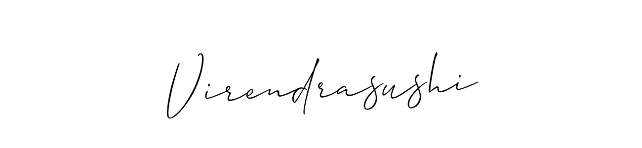 Make a beautiful signature design for name Virendrasushi. Use this online signature maker to create a handwritten signature for free. Virendrasushi signature style 2 images and pictures png