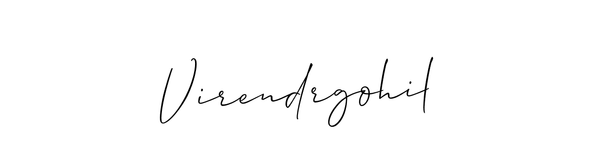 You can use this online signature creator to create a handwritten signature for the name Virendrgohil. This is the best online autograph maker. Virendrgohil signature style 2 images and pictures png