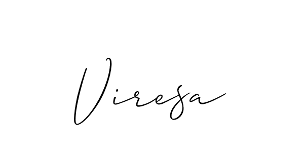 You should practise on your own different ways (Allison_Script) to write your name (Viresa) in signature. don't let someone else do it for you. Viresa signature style 2 images and pictures png