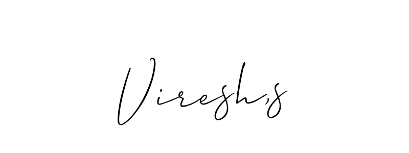 Make a beautiful signature design for name Viresh,s. Use this online signature maker to create a handwritten signature for free. Viresh,s signature style 2 images and pictures png