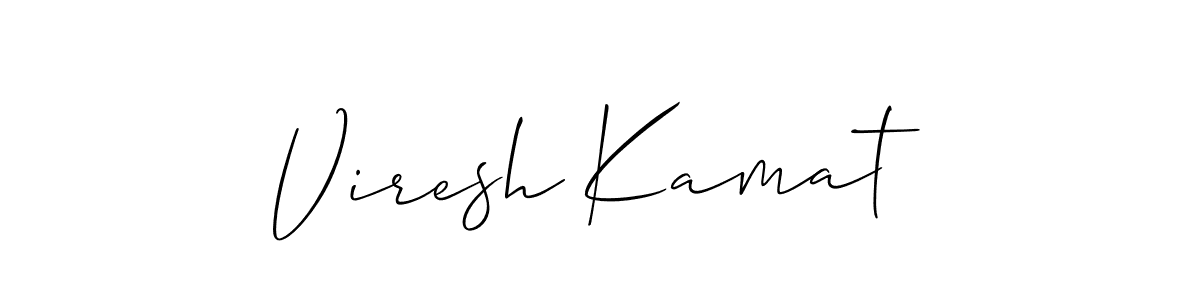 Similarly Allison_Script is the best handwritten signature design. Signature creator online .You can use it as an online autograph creator for name Viresh Kamat. Viresh Kamat signature style 2 images and pictures png