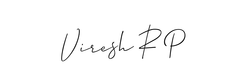 How to Draw Viresh R P signature style? Allison_Script is a latest design signature styles for name Viresh R P. Viresh R P signature style 2 images and pictures png