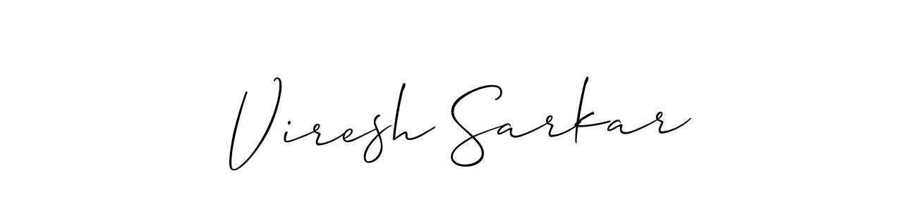 Best and Professional Signature Style for Viresh Sarkar. Allison_Script Best Signature Style Collection. Viresh Sarkar signature style 2 images and pictures png